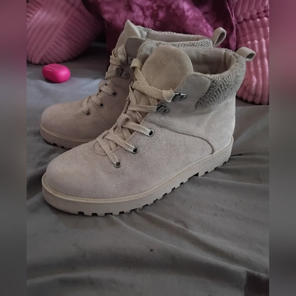 Kohl's/SO Beige Sparkle Ankle Boot - Picture 1 of 6